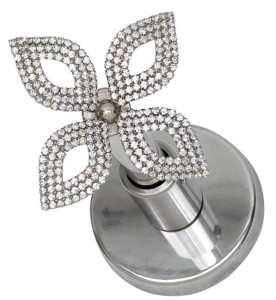 Reggiembrasse acciaio con calamite Swarovski