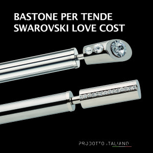 Bastoni per tende con Swarovski Love Cost